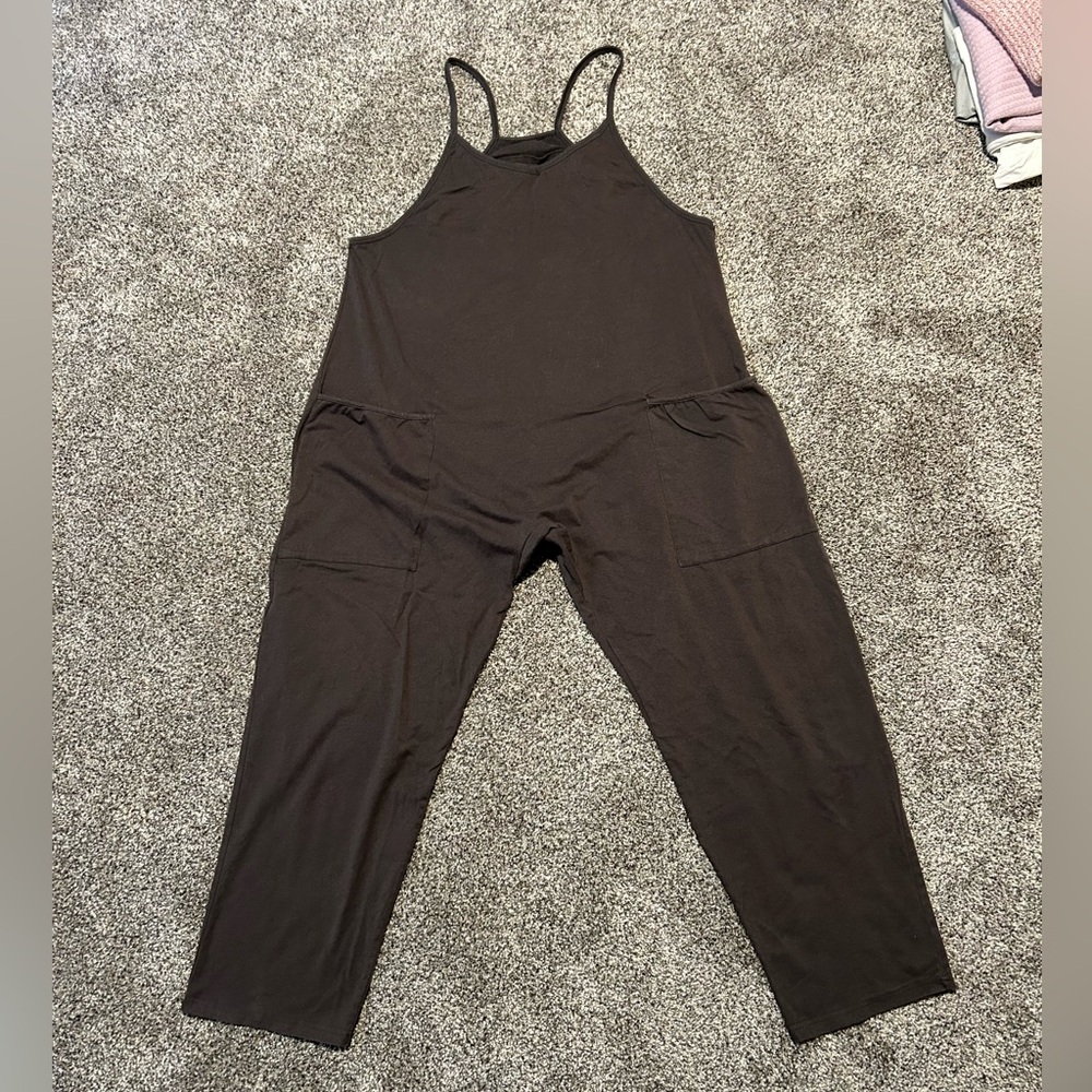 Amazon Women's Dark Gray/Grey Jumpsuit with Pockets